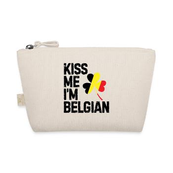 Embrasse-moi, je suis belge Belgique Bruxelloise - Trousse biologique - nature - Devant