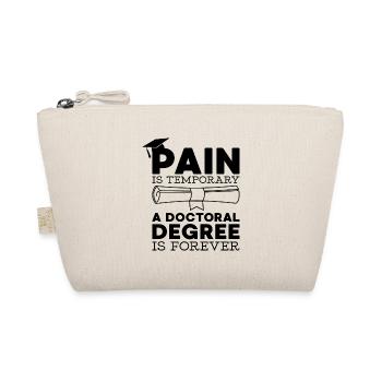 Abschluss Spruch Uni Phd Geschenk - Bio-Täschchen - Natur - Vorne