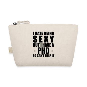 Phd Sexy Spruch Doktor Geschenk - Bio-Täschchen - Natur - Vorne