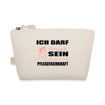 Ich darf komisch sein ich bin die Krankenhaus Arzt - Bio-Täschchen - Natur - Vorne