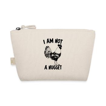 I am not a nugget Geschenk Pflanzen Vegan Spruch - Bio-Täschchen - Natur - Vorne