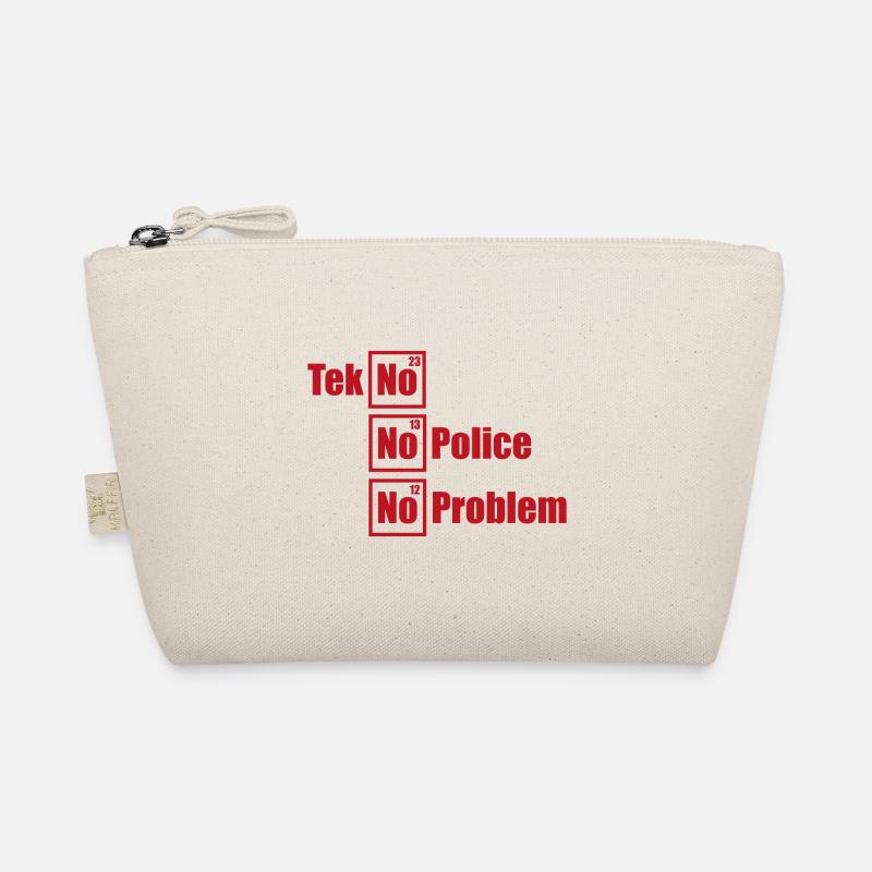 Tekno Techno No Police No Problem Raving Bio-Täschchen