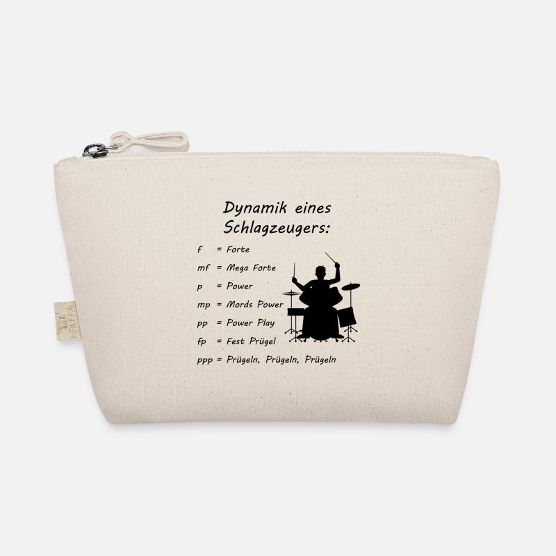 Dynamik eines Schlagzeuger Drum Schlagzeug Musik Bio-Täschchen