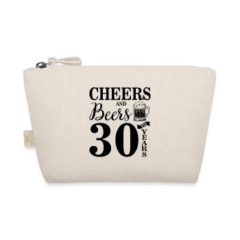 Cheers and beers 30 Jahre Geburtstag Geschenk - Bio-Täschchen - Natur - Vorne