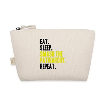 Eat Sleep Smash the Patriarchy Repeat - Bio-Täschchen - Natur - Vorne