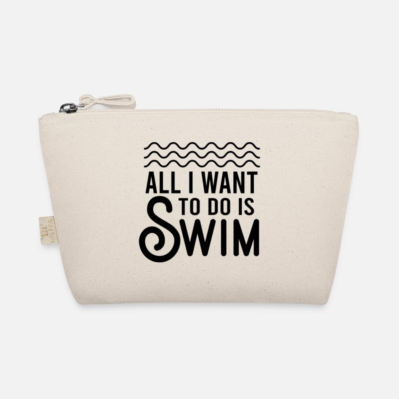 Alles, was ich tun möchte, ist schwimmen - Bio-Täschchen - Natur