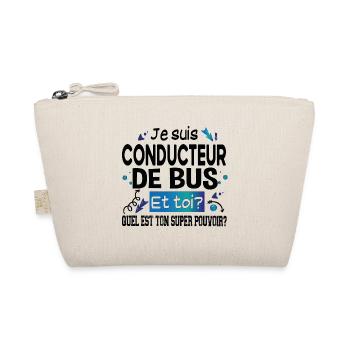 Conducteur de Bus Cadeau Homme Humour Métier - Trousse biologique - nature - Devant