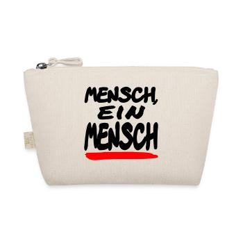 Mensch ein Mensch - Bio-Täschchen - Natur - Vorne