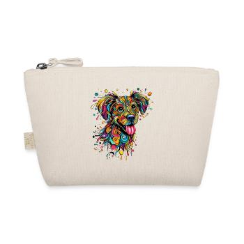 DOG COLORFUL COLORFUL RAINBOW GRAFFITI BLOB - Organic Pouch - nature - Front