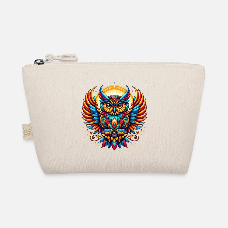 OWL TOTEM WISDOM KNOWLEDGE BIRD NIGHT FOREST NATURE Organic Pouch