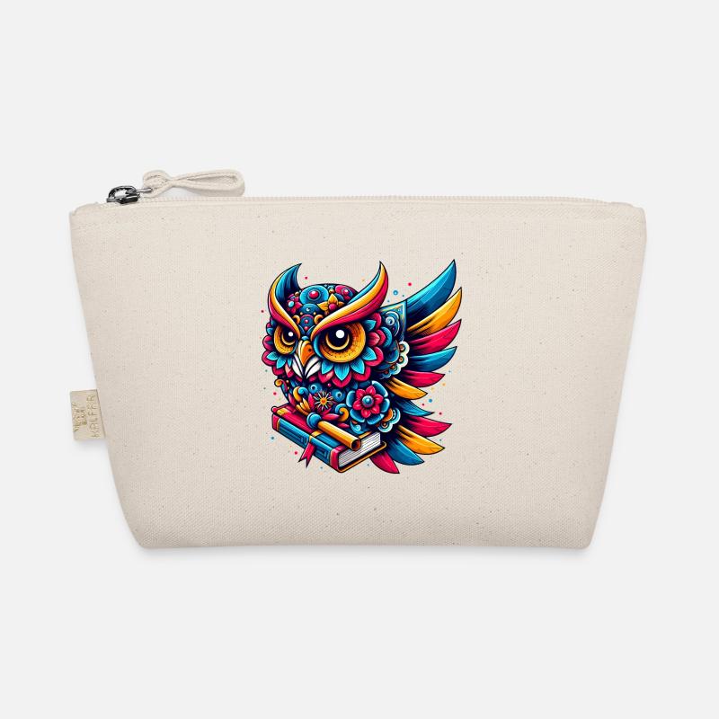 OWL TOTEM WISDOM KNOWLEDGE BIRD NIGHT FOREST NATURE Organic Pouch