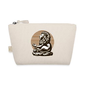 LION, ROCK, CALM, MEDITATION, FORCE, FOCUS, SAVANNAH - Organic Pouch - nature - Front