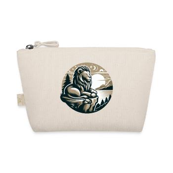 LION, ROCK, CALM, MEDITATION, FORCE, FOCUS, SAVANNAH - Organic Pouch - nature - Front