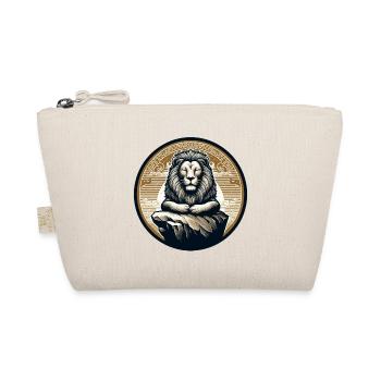 LION, ROCK, CALM, MEDITATION, FORCE, FOCUS, SAVANNAH - Organic Pouch - nature - Front