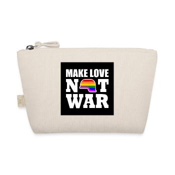 Make love not war - Bio-Täschchen - Natur - Vorne