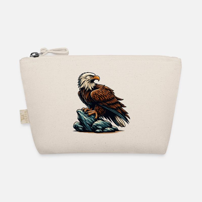 EAGLE, BIRD OF PREY, HAWK, HUNTER, FLIGHT, MAJESTY, FEATHER Organic Pouch