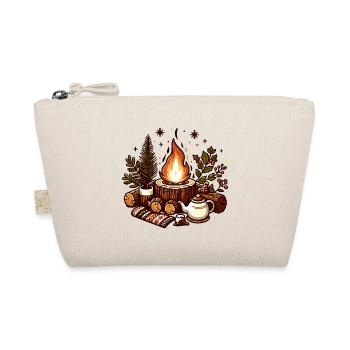 FEUERSTELLE WINTER WEIHNACHTEN SCHAL TEEKANNE GRÜN - Bio-Täschchen - Natur - Vorne