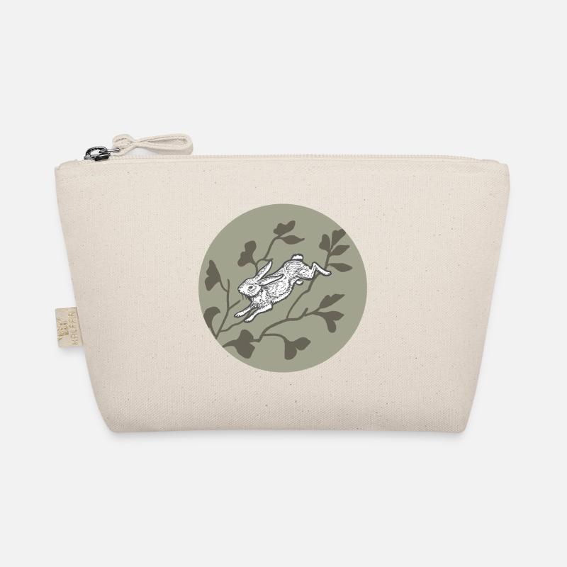 Rabbit on the moon - Organic Pouch - nature