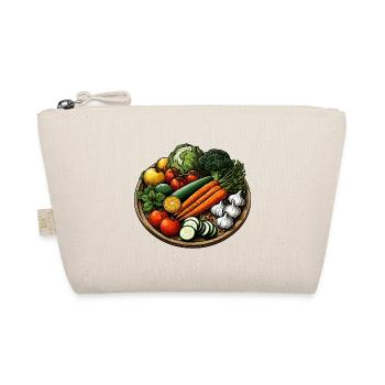 GEMÜSEPLATTE GEMÜSE PFLANZE BUNT VEGETARISCH VEGAN - Bio-Täschchen - Natur - Vorne