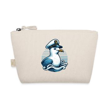SEAGULL CAPTAIN CAP SEA WAVES MARITIME BLUE ANCHOR - Organic Pouch - nature - Front