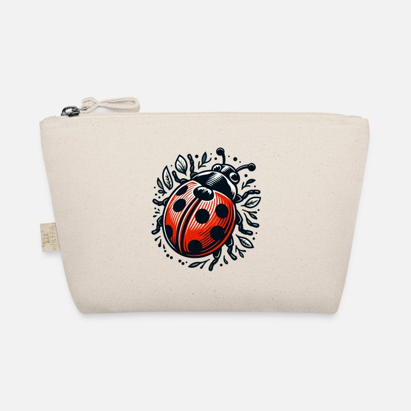 LADYBUG LADYBUG FLYING DOTS INSECT LUCK Organic Pouch