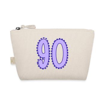 90. 90 ANS. 90e ANNIVERSAIRE. ANNIVERSAIRE 90 ANS. - Trousse biologique - nature - Devant