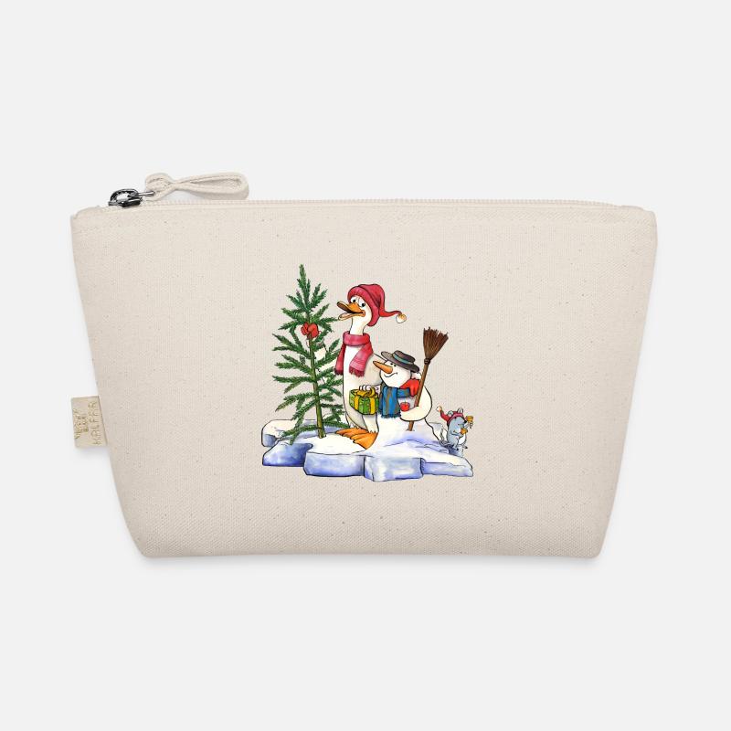 Weihnachtsente - Bio-Täschchen - Natur