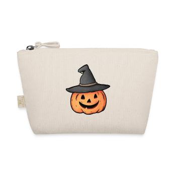 Funny pumpkin for Halloween - Organic Pouch - nature - Front