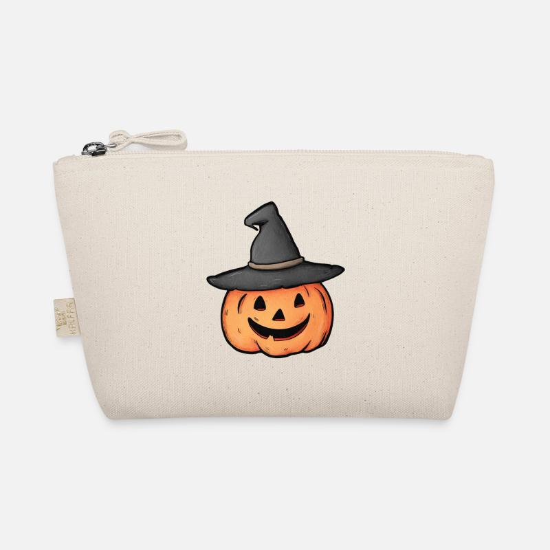 Funny pumpkin for Halloween Organic Pouch