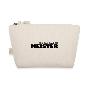 Meister Zimmermann Geschenk Handwerker Werkzeug - Bio-Täschchen - Natur - Vorne