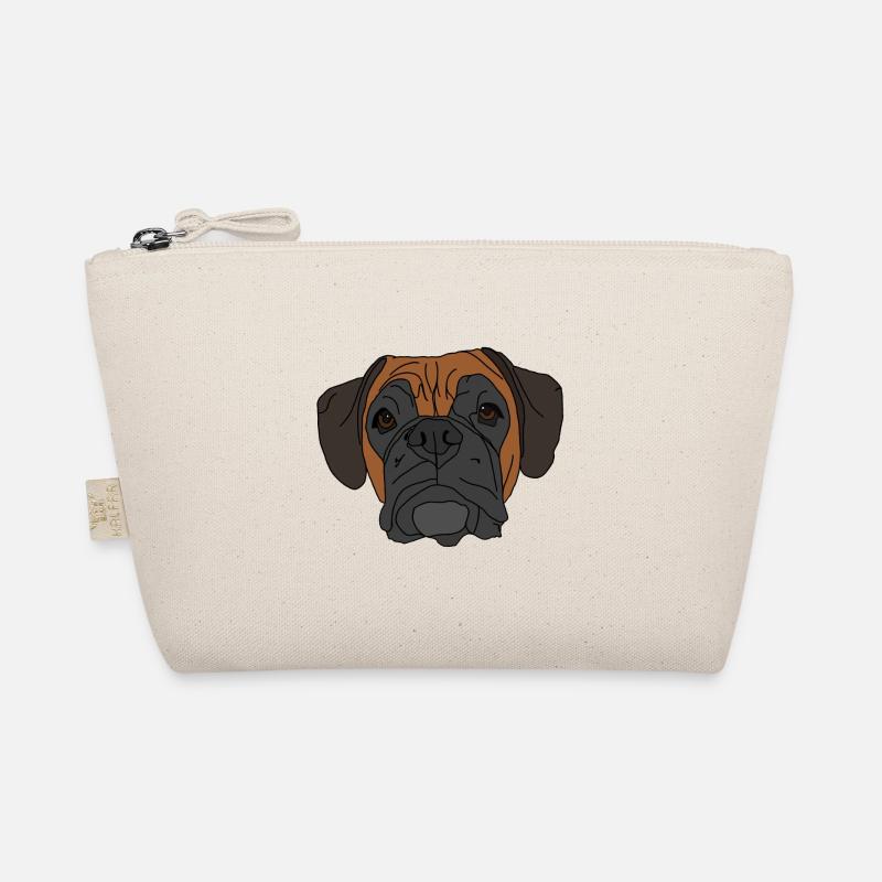 Conception de visage de chien boxer Trousse biologique