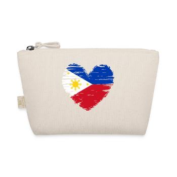 Manteau drapeau drapeau Philippines coeur - Trousse biologique - nature - Devant