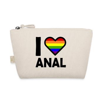 I love anal - Bio-Täschchen - Natur - Vorne