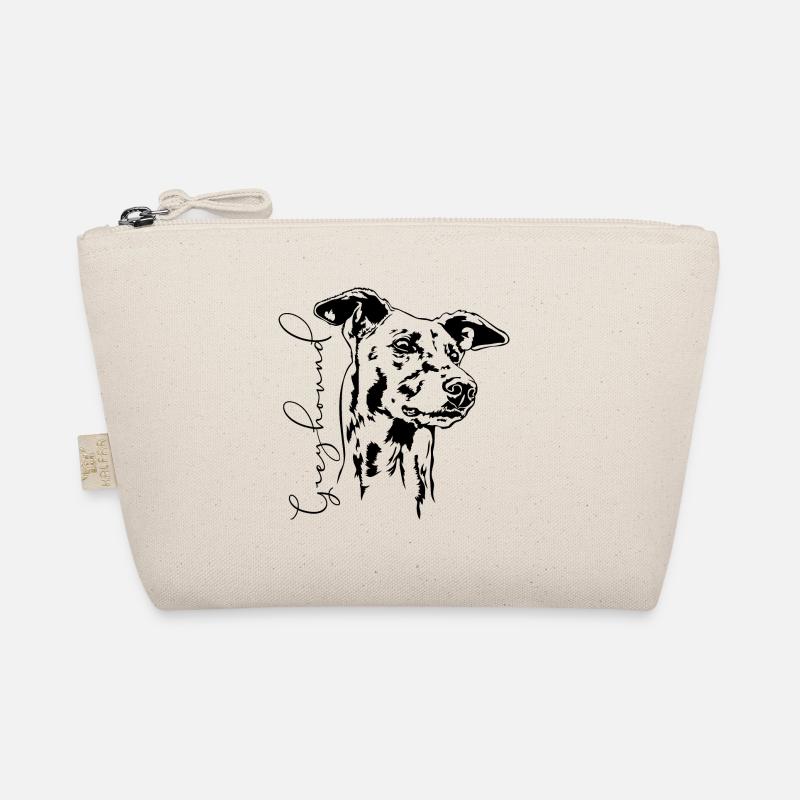 GREYHOUND Portrait Windhund Windhunde Wilsigns Bio-Täschchen