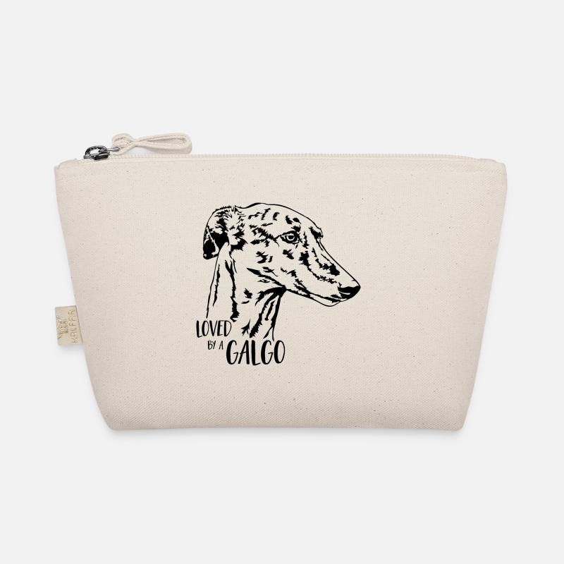 Loved by a GALGO Hundespruch Wilsigns Bio-Täschchen