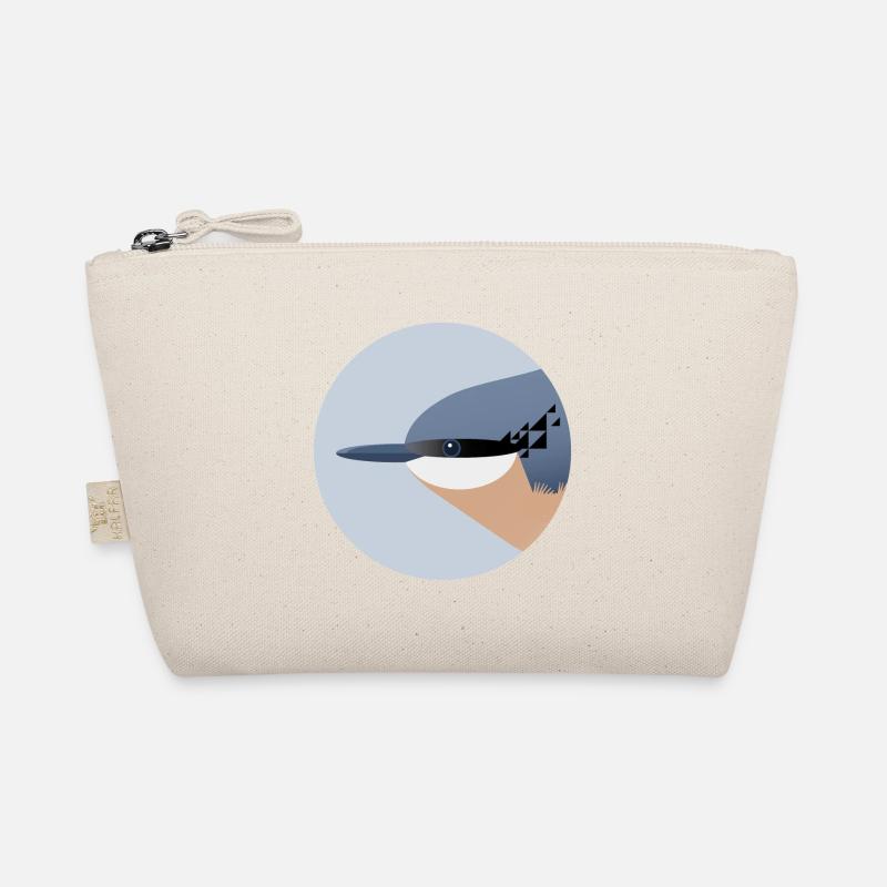 Nuthatch Bird / Portrait Organic Pouch