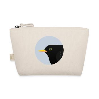 Blackbird Bird / Portrait - Organic Pouch - nature - Front
