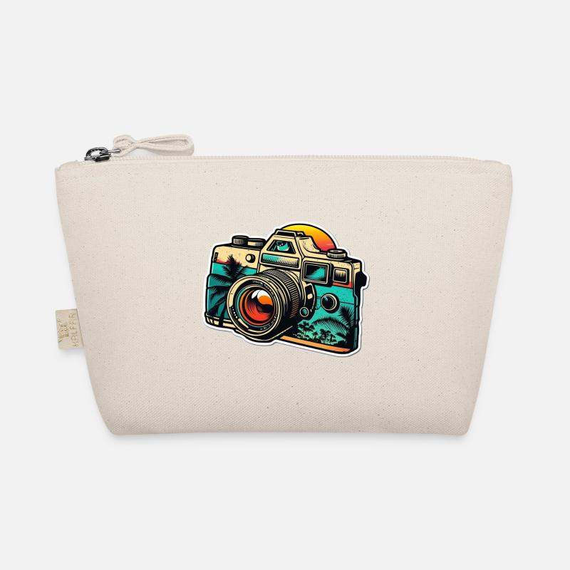 Retro Style Camera Organic Pouch