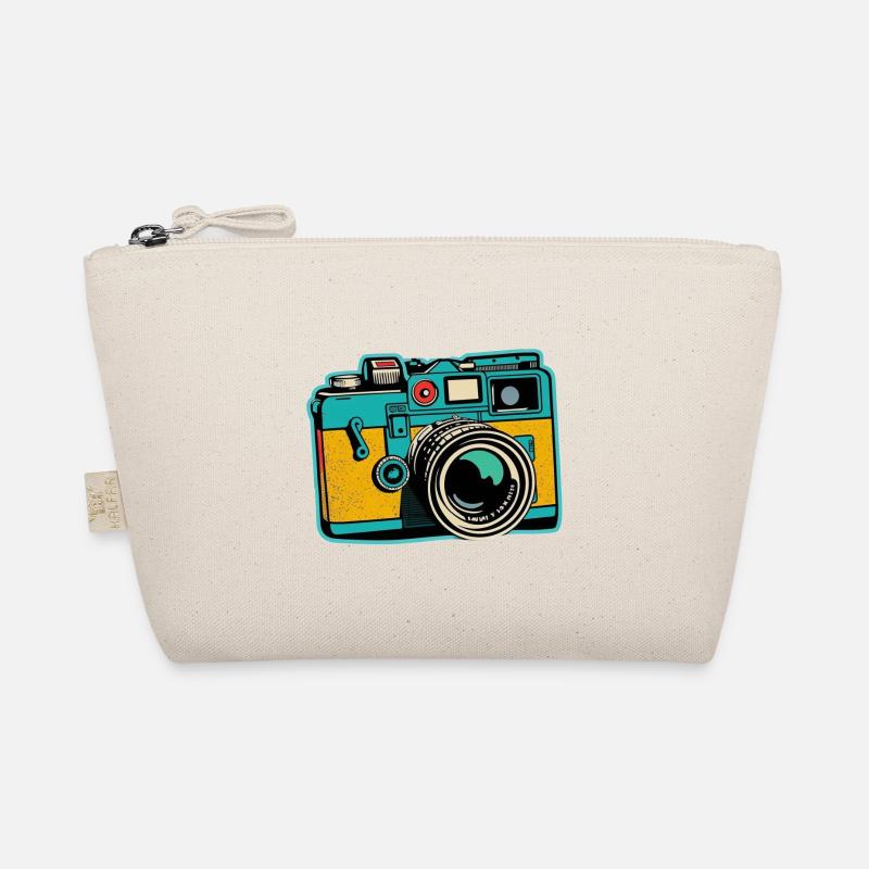 Retro Style Camera Organic Pouch