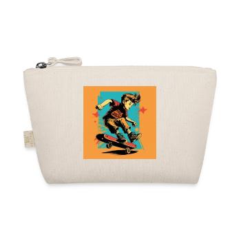 Skater Junge - Bio-Täschchen - Natur - Vorne