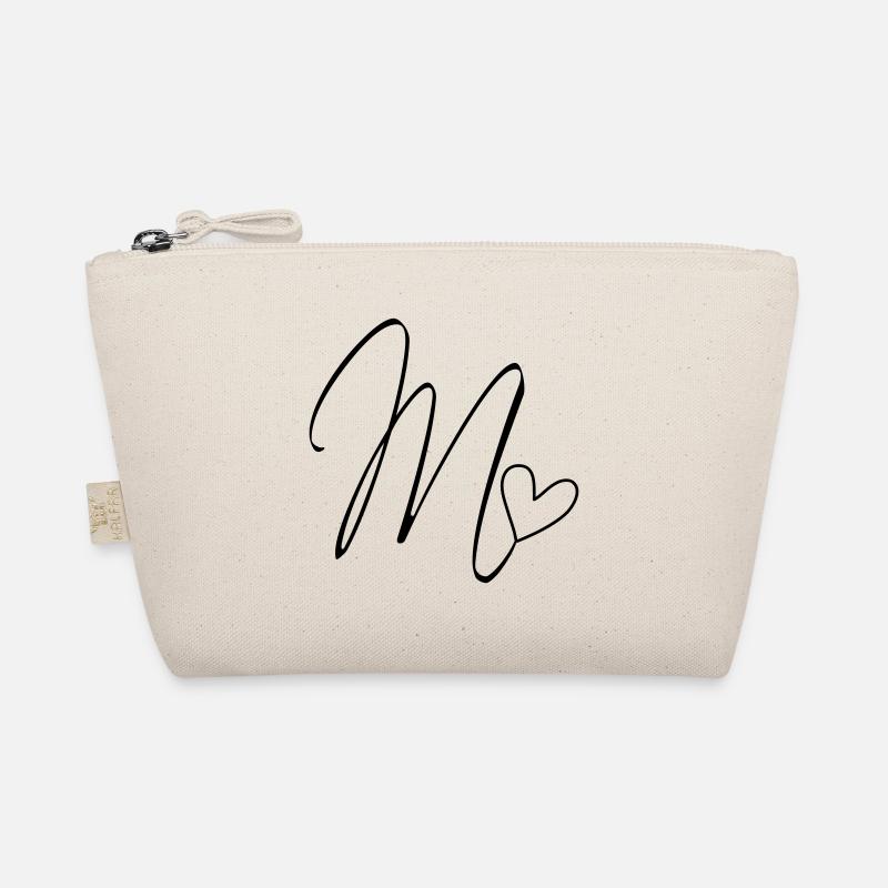 Buchstabe M Buchstabe-M Kalligrafie Bio-Täschchen