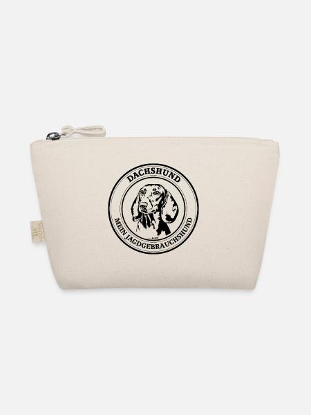 Dachshund Jagdgebrauchshund Jagdhunde Jagd Hunde - Bio-Täschchen - Natur - Vorne