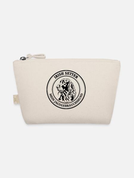 Irish Setter Jagdgebrauchshund Jagdhund Hunde - Bio-Täschchen - Natur - Vorne