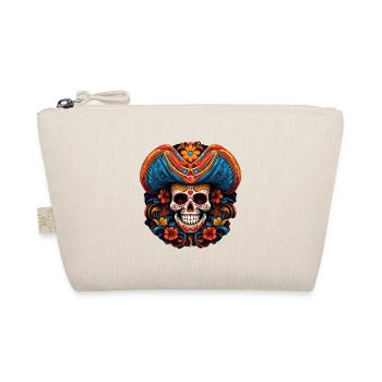Cinco de Mayo Skull - Organic Pouch - nature - Front