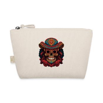 Cinco de Mayo Skull - Organic Pouch - nature - Front