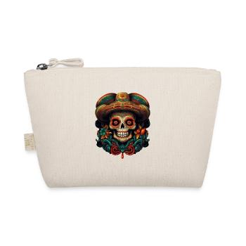 Cinco de Mayo Skull - Organic Pouch - nature - Front