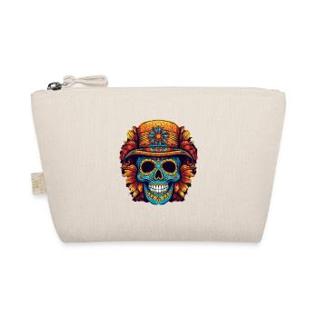 Cinco de Mayo Skull - Organic Pouch - nature - Front