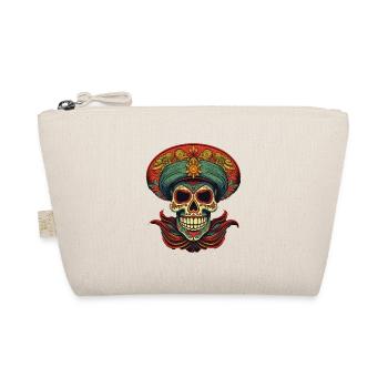 Cinco de Mayo Skull - Organic Pouch - nature - Front