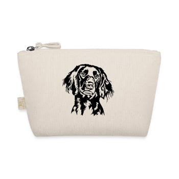 Großer Münsterländer Portrait Hund Hunde Wilsigns - Bio-Täschchen - Natur - Vorne