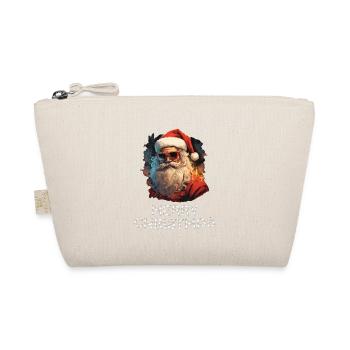 Weihnachtsmann - Marry Christmas - Bio-Täschchen - Natur - Vorne